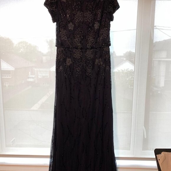 Adrianna  Papell Womens Soutache Long Dress - Picture 8 of 16
